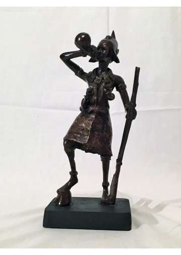 Statuette Bronze LE GUERRIER D'AETHIOPIA