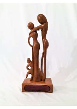 Sculpture Bois La Famille