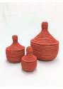 Set Of 3 Braided Baskets SALY