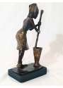 Statuette Bronze FEMME AU PILON