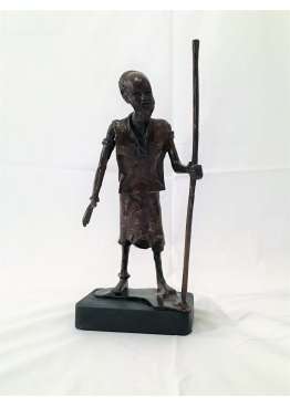 Statuette Bronze LE SAGE AFRICAIN